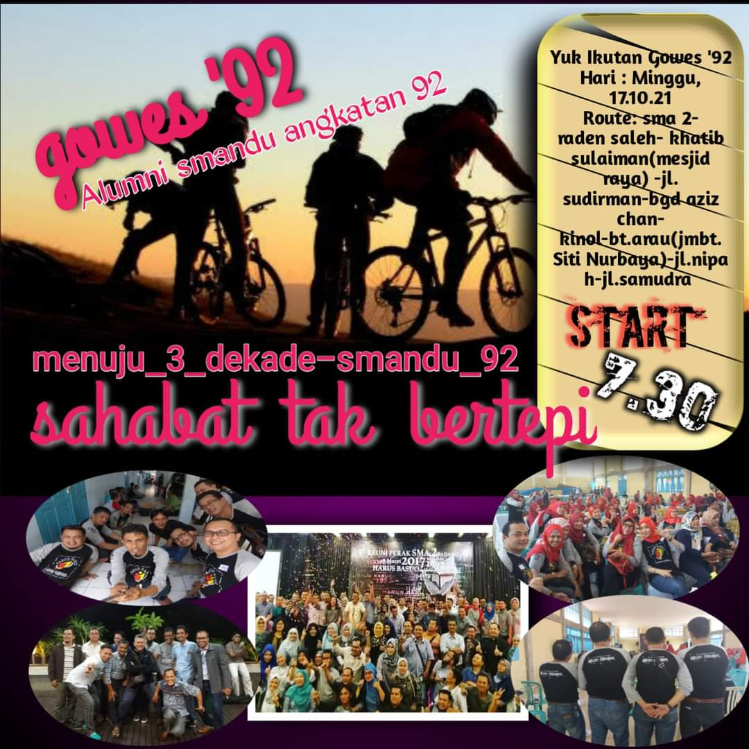 Alumni SMA 2 Padang Gelar Gowes, Menapak Rute-rute Memori Nostalgia