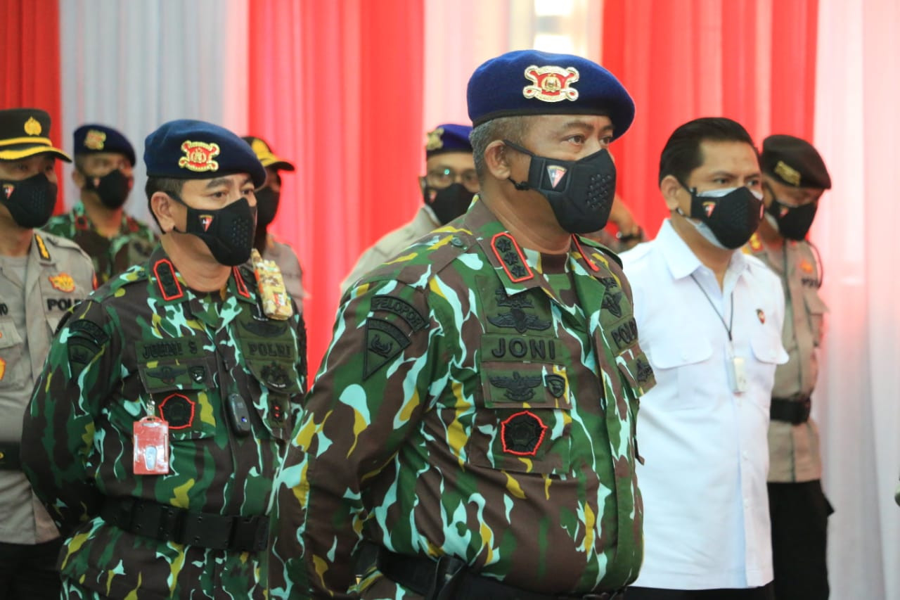 Wakapolda dan PJU hadiri Upacara HUT Korps Brimob ke 76 secara Virtual 