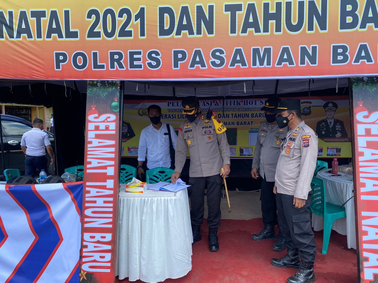 Pastikan Ibadah Natal Aman, Kapolres Pasaman Barat Lakukan Pengecekan ke Gereja-gereja
