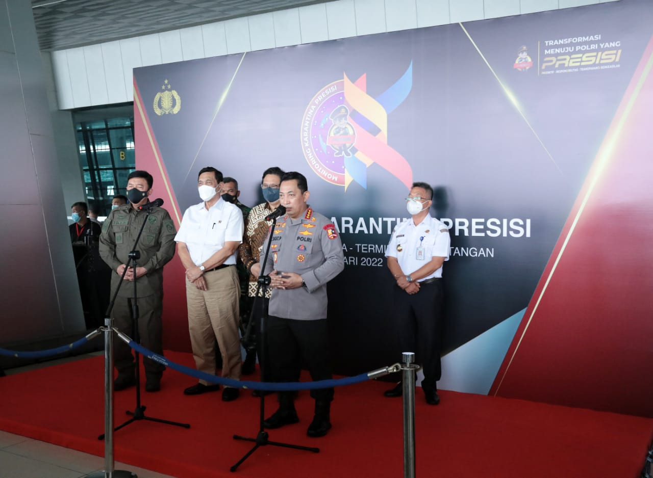 Lindungi Warga Dari Omicron, Kapolri Luncurkan Aplikasi Monitoring Karantina Presisi