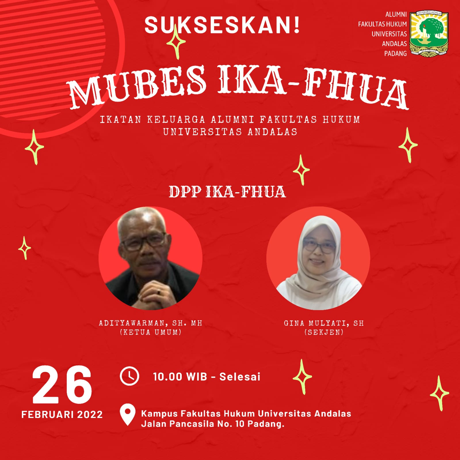 Yuuk Daftar, Pedaftaran Caketum IKA FH Unand Dibuka