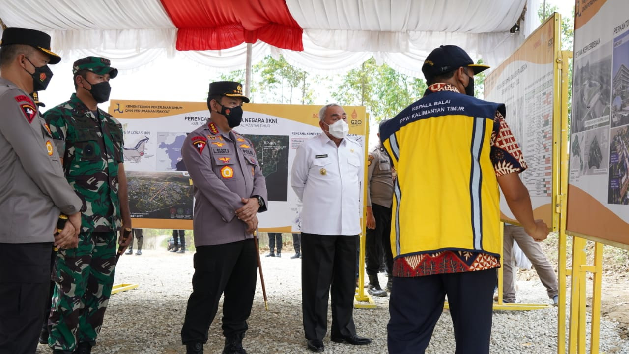 Tinjau Lokasi IKN, Kapolri Ingin Pastikan Proses Pembangunan Berjalan Lancar
