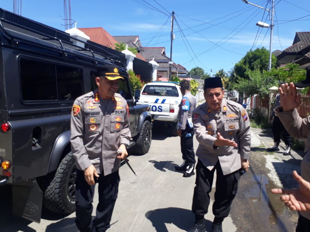 Kapolresta Padang, Cek Personel Pengamanan Sholat Idul Adha 