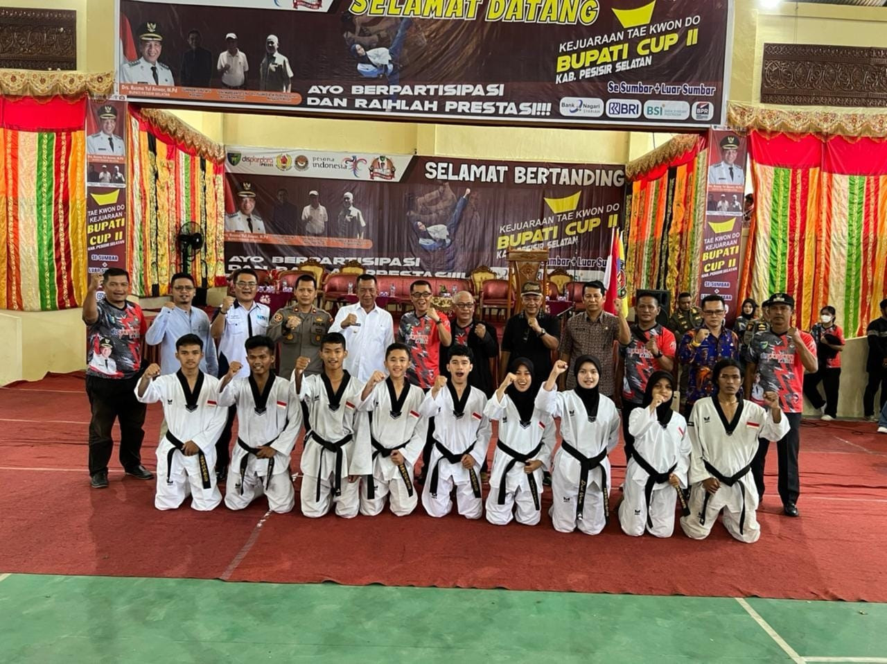Bupati Pessel Cup II 2022, 600 Taekwondoin Ramaikan GOR Zeini Zen Painan Sumatra Barat