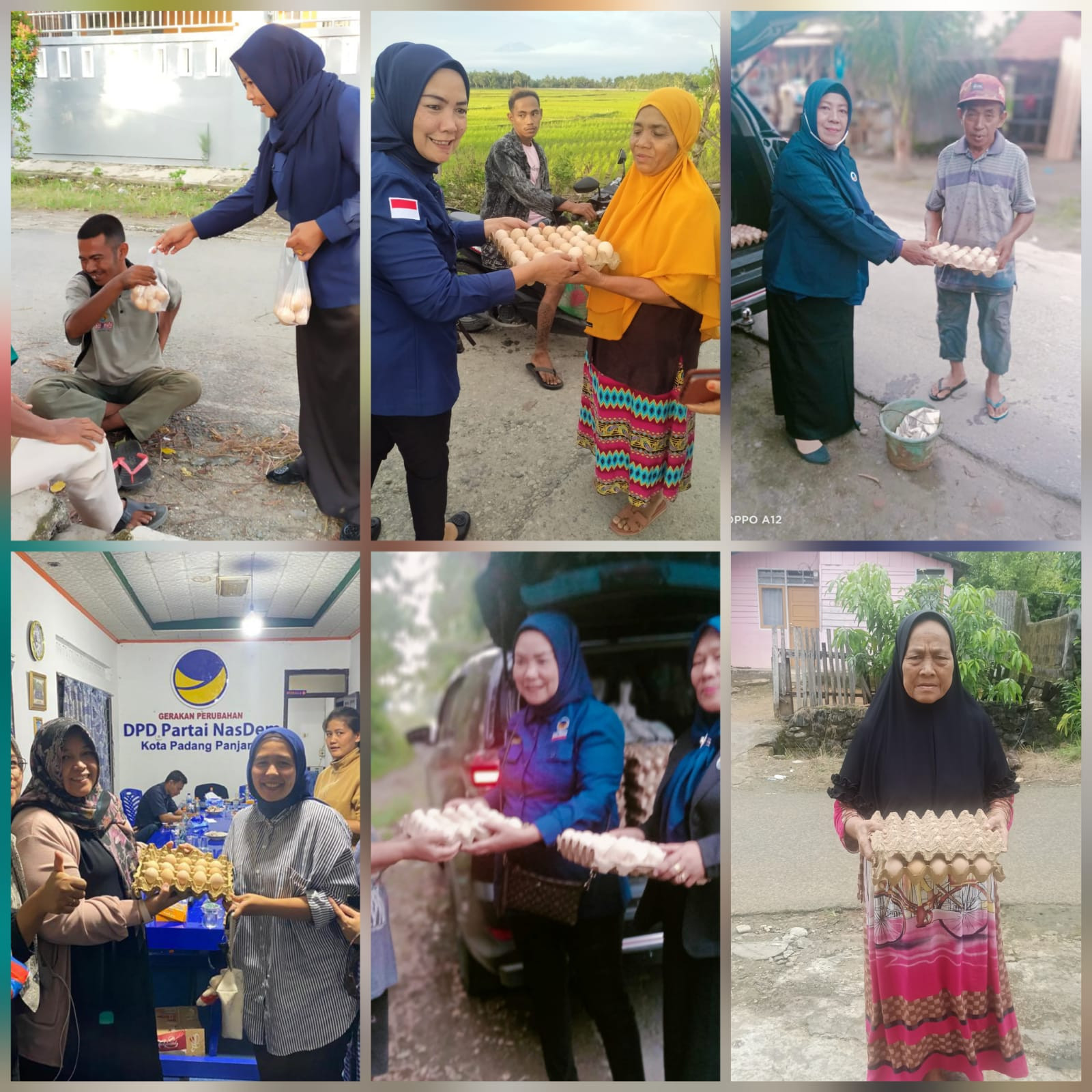 Garnita Malahayati Nasdem Sumbar Sebar Kebaikan 1 Ton Telur Untuk Warga Sumbar