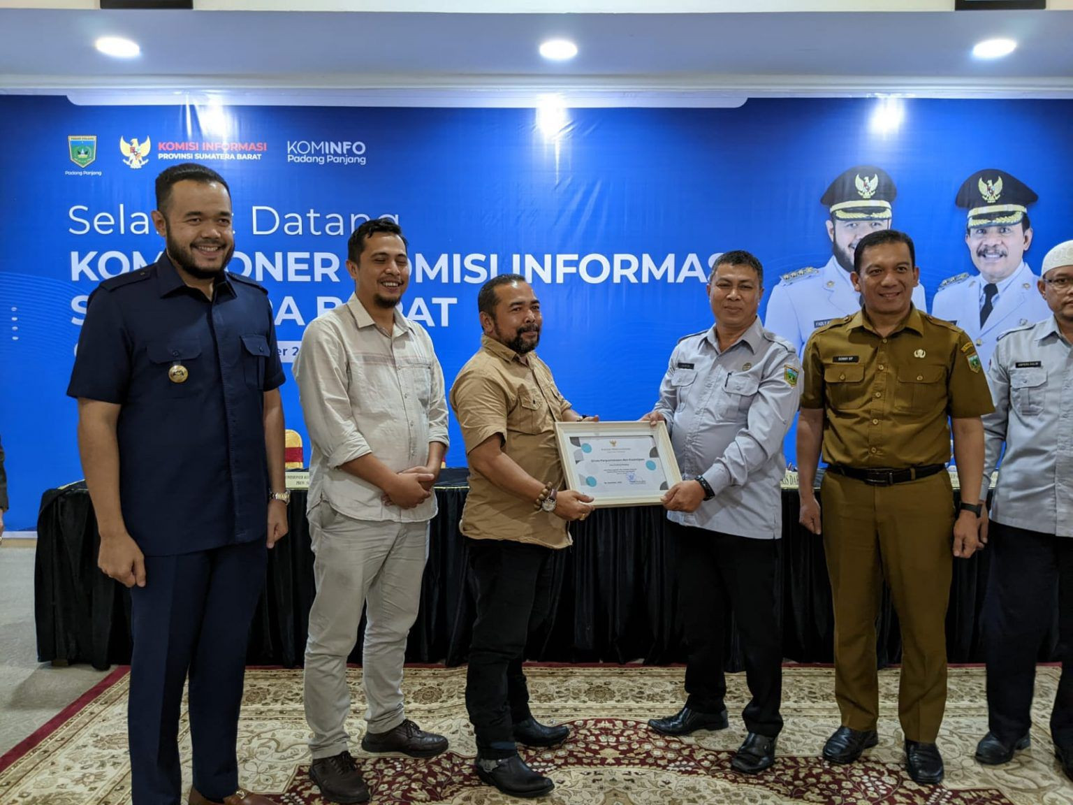 Wako Fadly Silaturahmi dengan Komisioner KI Sumbar 