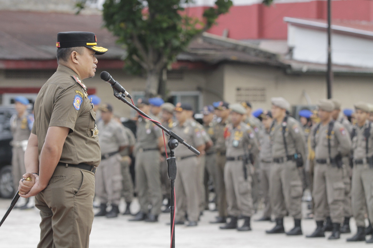 Mursalim Evaluasi Tugas dan Fungsi Satpol PP BKO Kecamatan yang ada di Kota Padang.