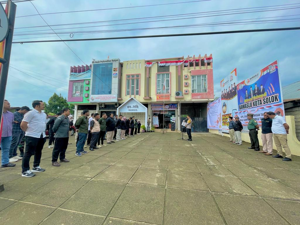Bawaslu Kota Solok Gelar Apel Siaga Pengawasan Tahapan Masa Kampanye 