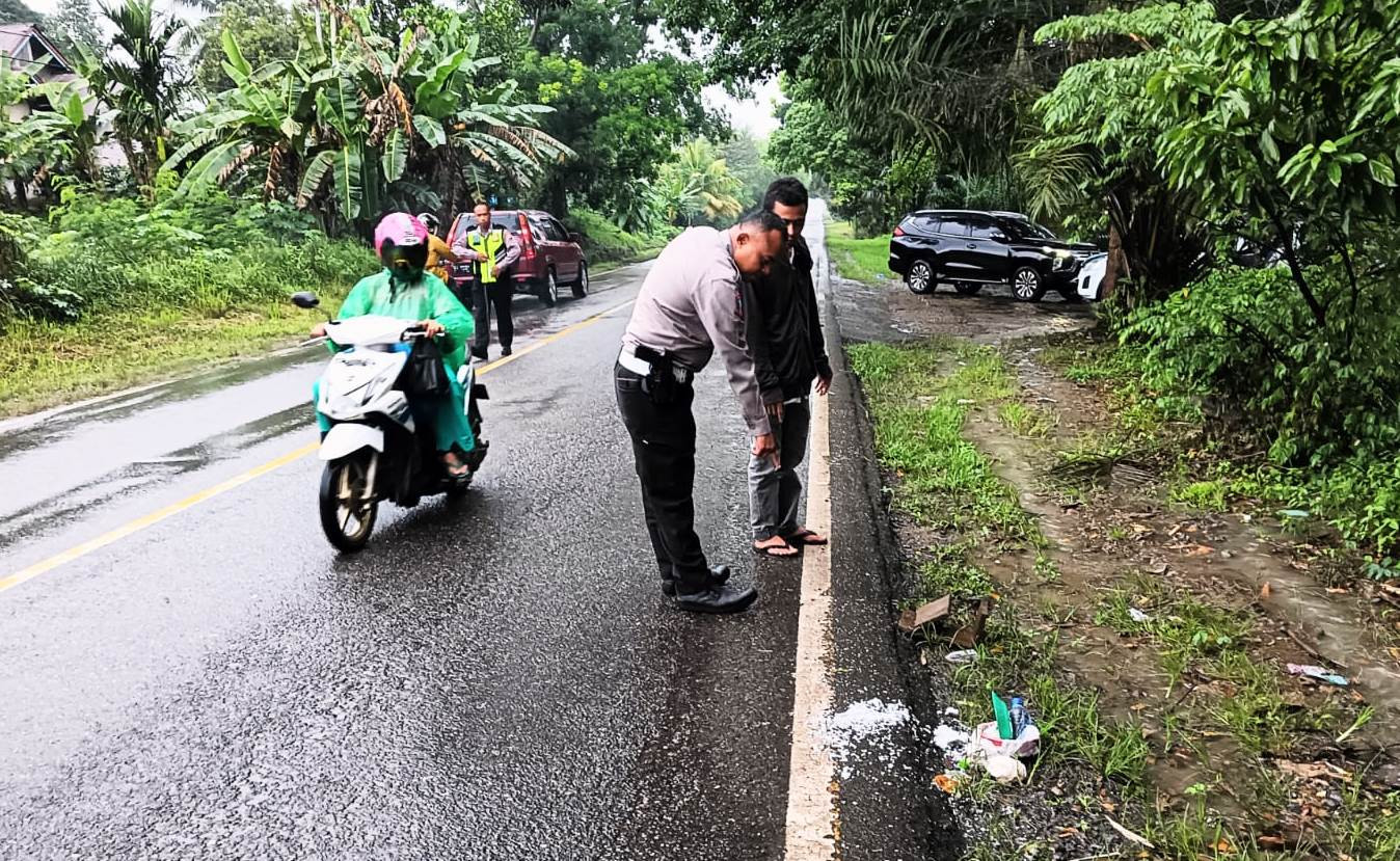 Satu Orang Penumpang Sepeda Motor Meninggal Dunia Akibat Kecelakaan Lalu Lintas 