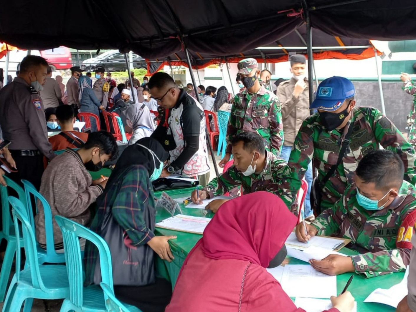 Gebyar Vaksin Covid-19, Terus digelar di Lapangan Wirabraja Bukittinggi