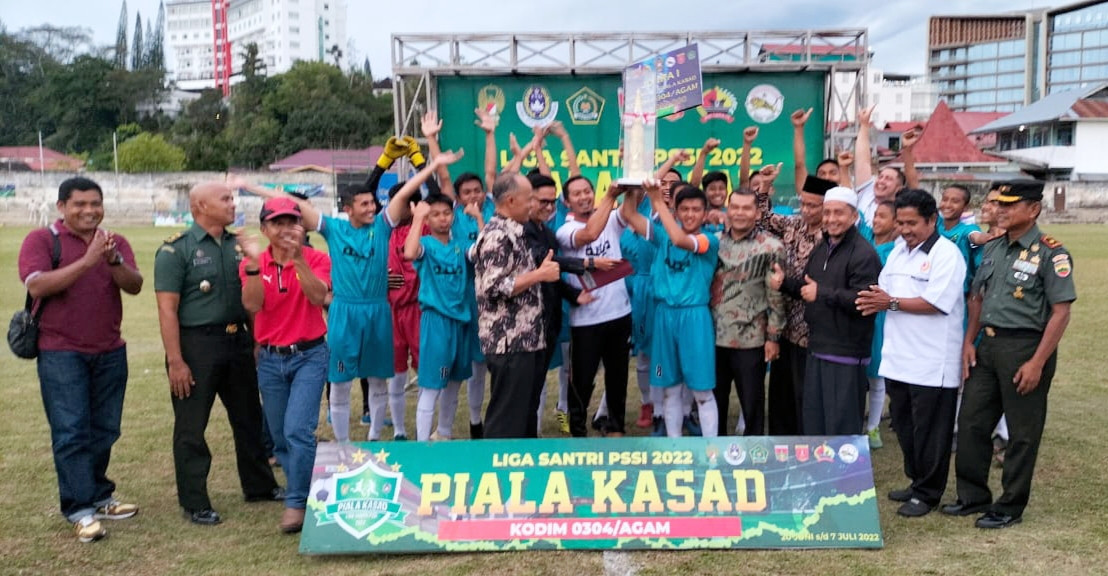 Ponpes Diniyah Pasia Juara Final Liga Santri Nasional Piala KASAD 2022 di Bukittinggi-Agam 