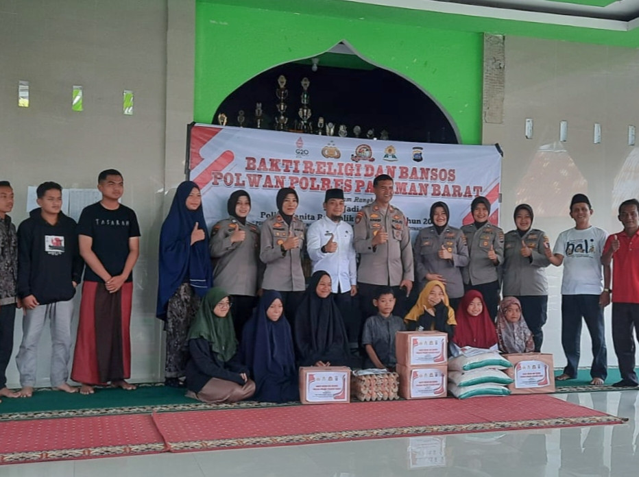 Jajaran Polwan Polres Pasbar, Gelar Rangkaian Kegiatan Jelang HUT Polwan RI Ke 74