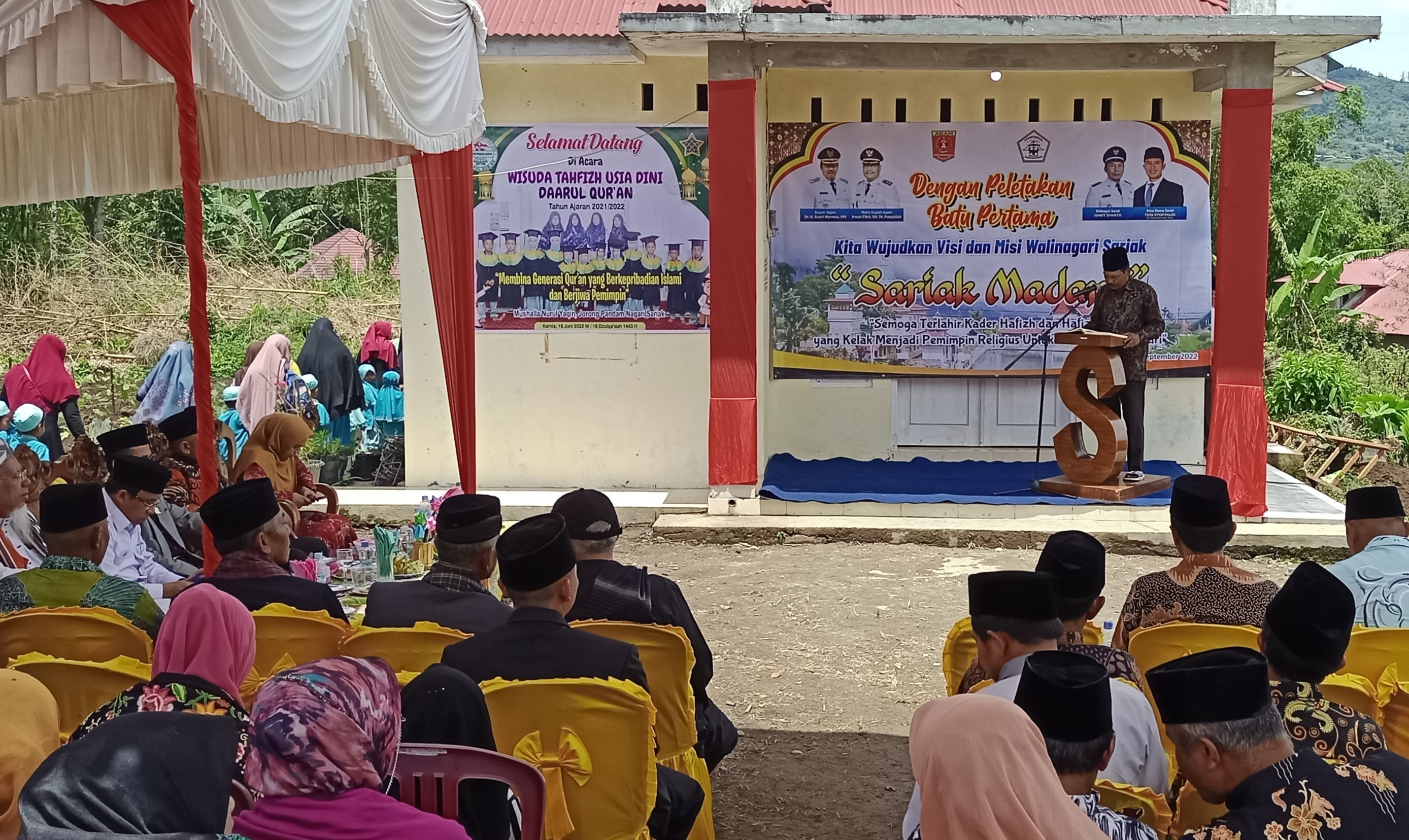 Rumah Tahfizh Daarul Quran Sariak Akan Kembangkan Metode Belajar, Usai Peletakan Batu Pertama
