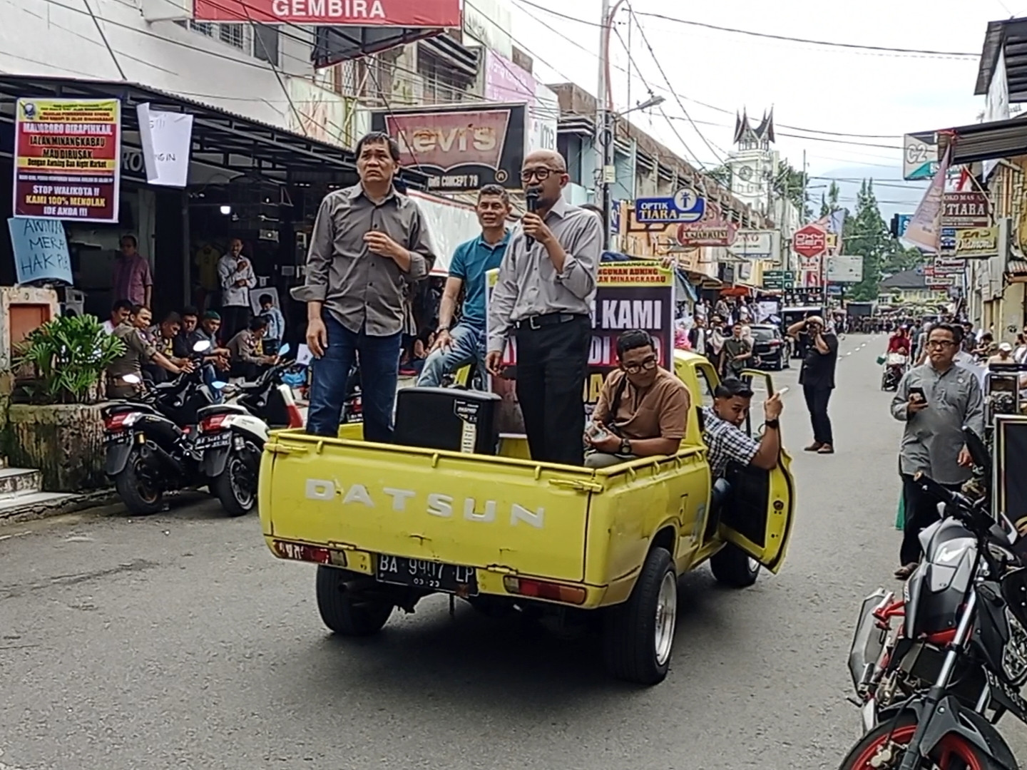 Syarikat Pedagang Jalan Minangkabau Bukittinggi Siap Bentrok, Jika Proyek Awning dipaksakan