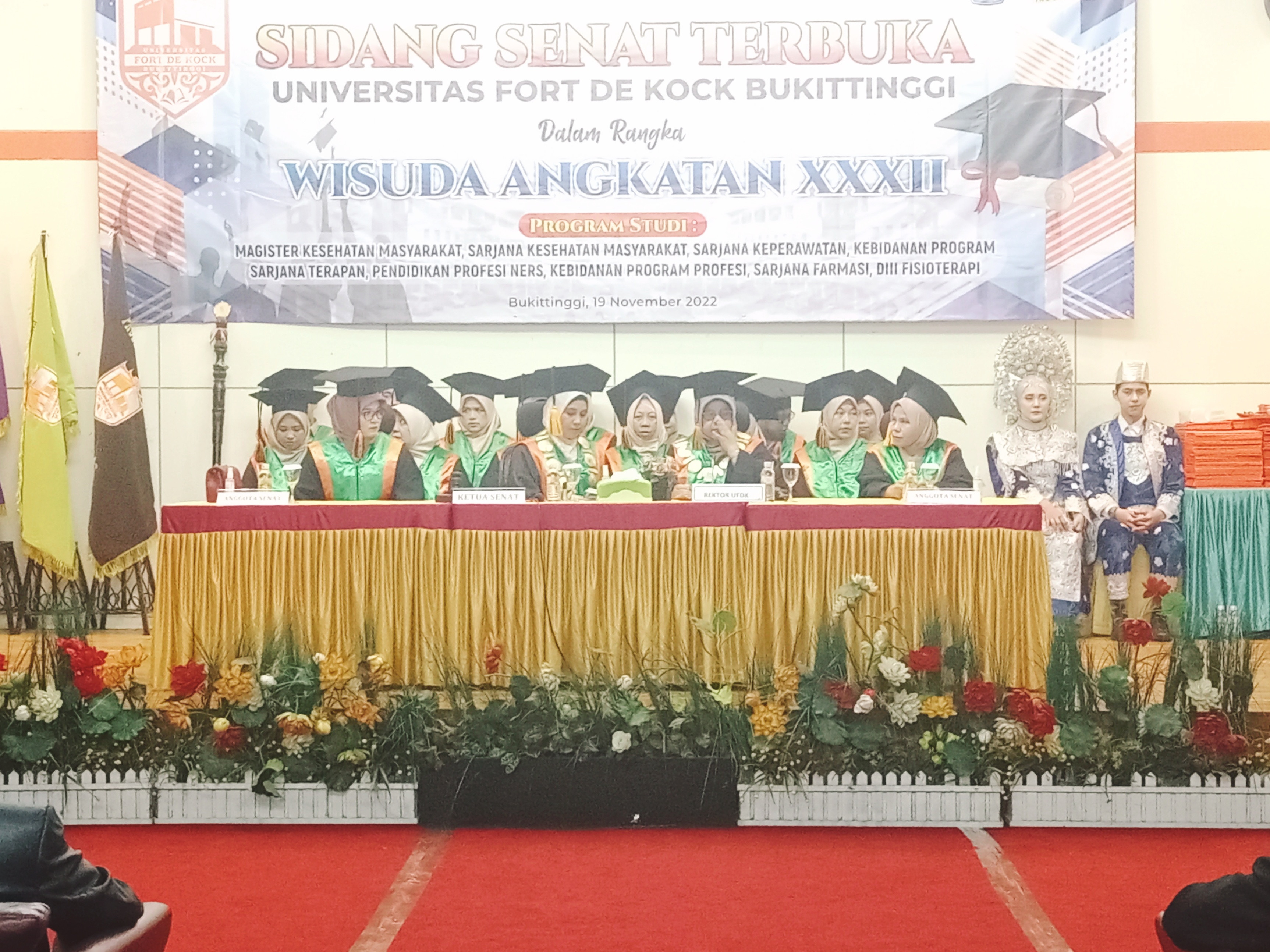 Lulusan Angkatan XXXII Universitas Fort De Kok Bukittinggi Tahun Ini Spektakuler