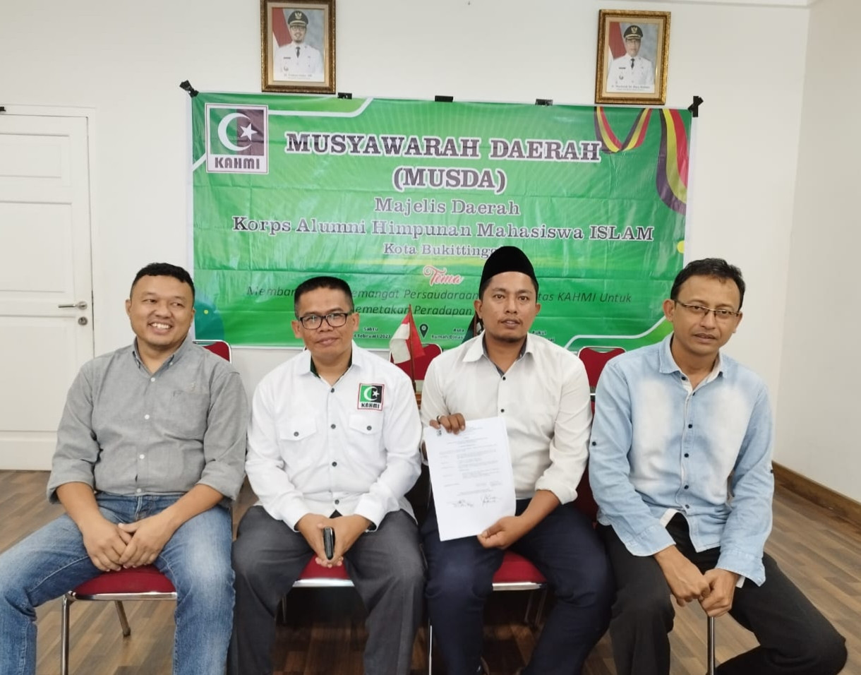 Erman Safar dan Ivan Haykel Menyatu dalam Presidium KAHMI Bukittinggi Periode 2023-2028