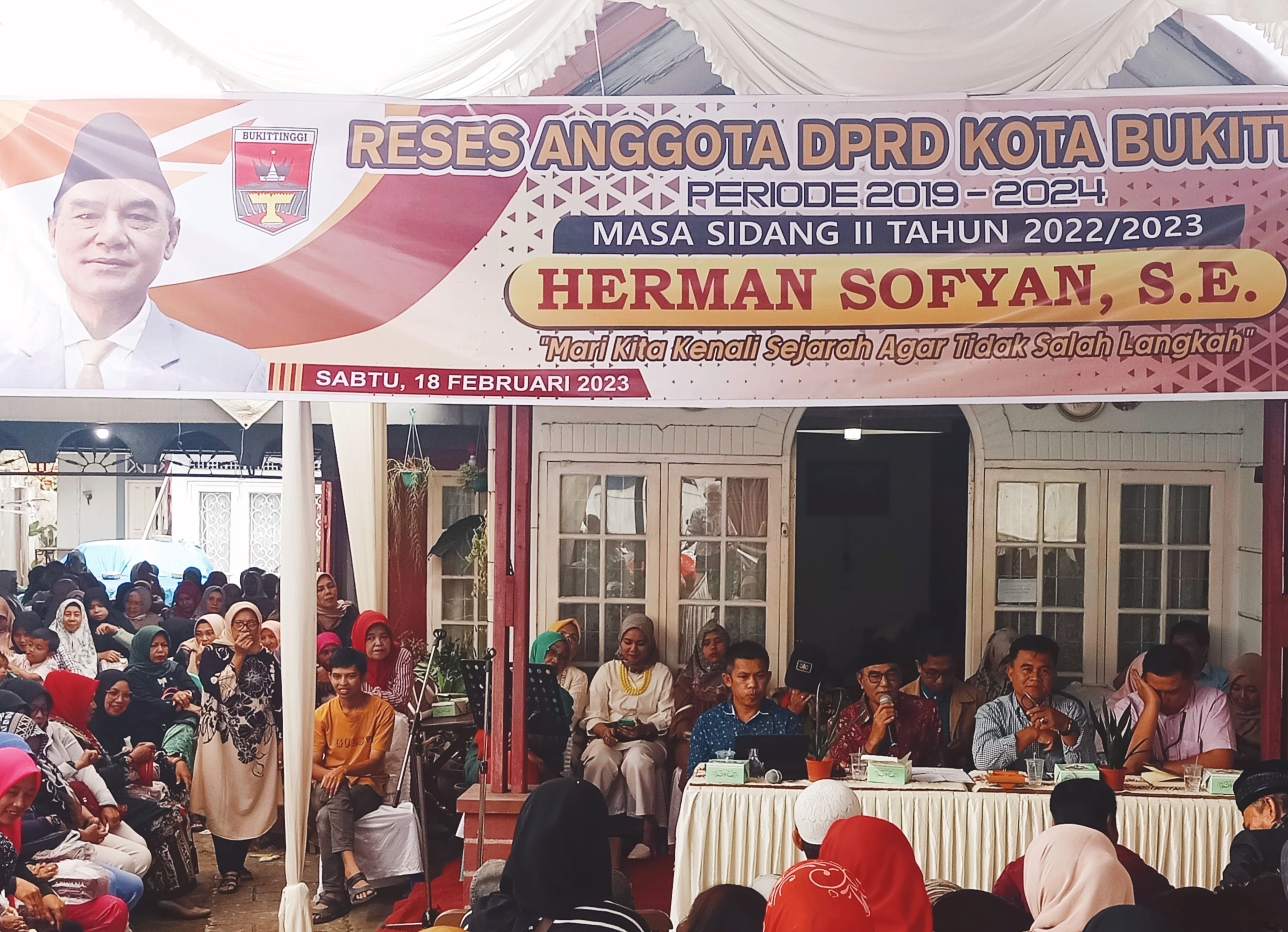 Herman Sofyan Laksanakan Reses di Tarok Dipo, Kec. Guguk Panjang