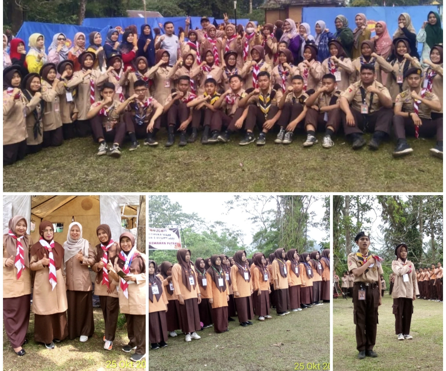 Siswa SMAN 2 Bukittinggi Gelar Acara Pramuka Wajib di Padang Panjang