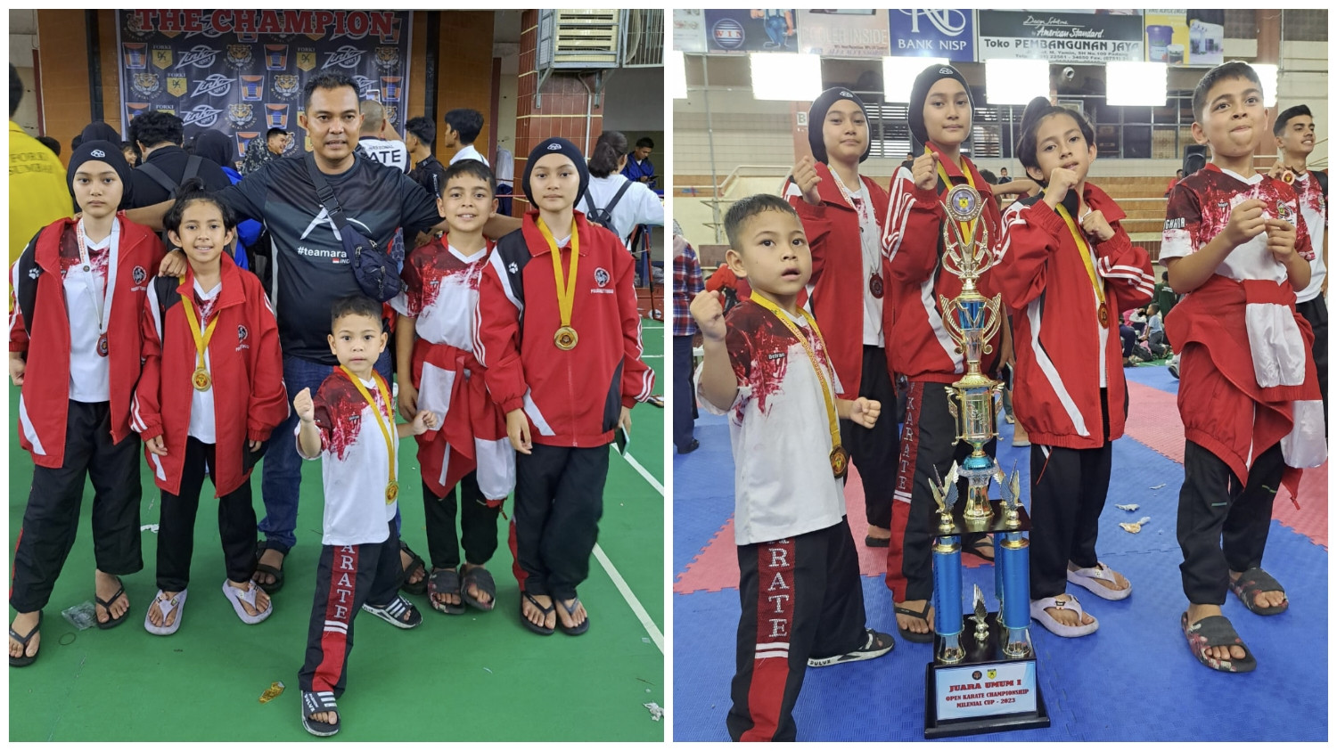 Dojo Bhayangkara Polresta Bukittinggi Juara Umum I Open Millenial Cup 1 2023 Forki Se-Sumatera Barat