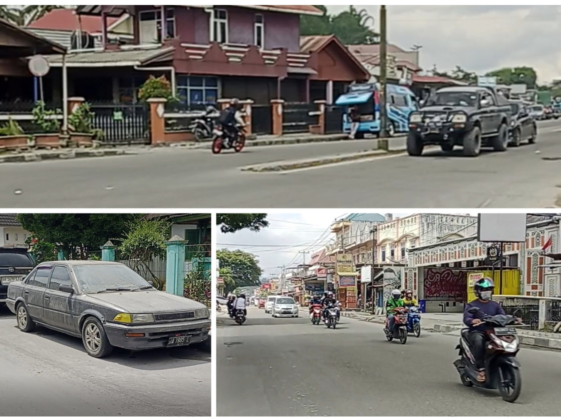Jangan Lupa Pakai Masker, Debu Vulkanik Gunung Marapi Makin Tebal di Bukittinggi-Agam