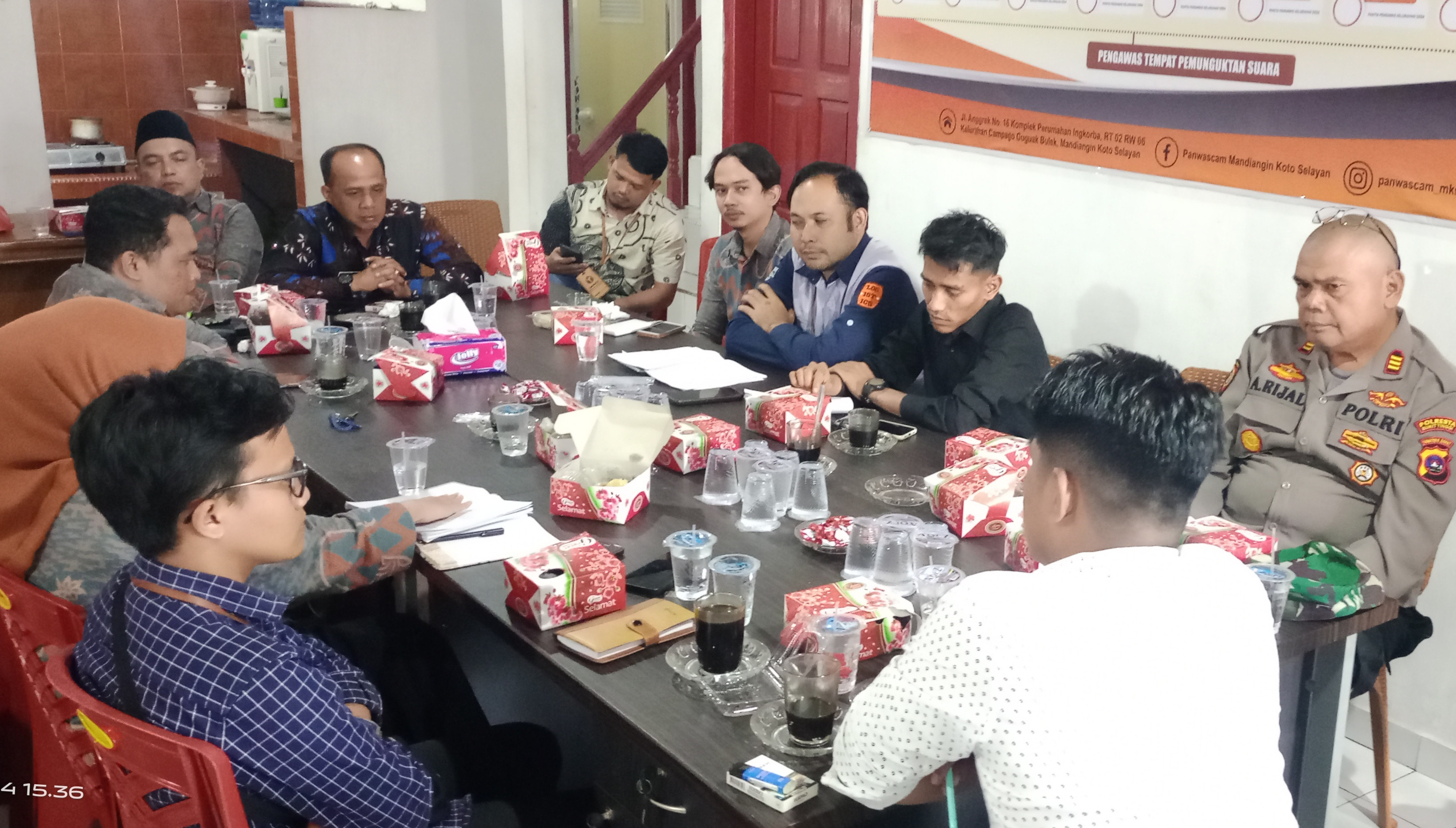 Panwascam MKS Bukittinggi Gelar Persiapan Rapat Umum Pemilu 2024