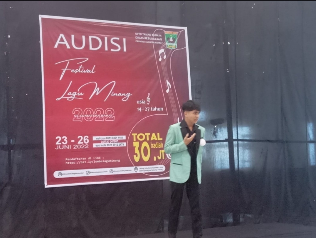 Dikbud dan PAPPRI Sumbar Laksanakan Kegiatan Lomba Penyanyi Minang Kelompok Usia 14-27
