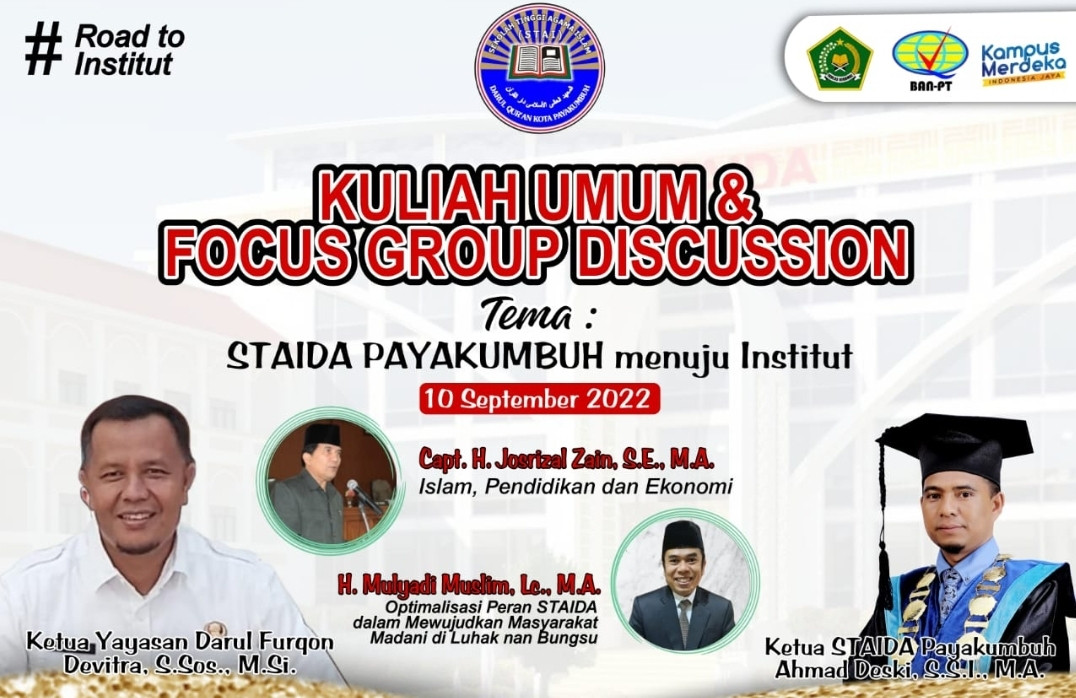Ust H Mulyadi Muslim Orasi Ilmiah di STAIDA Payakumbuh Beberkan Konsep Madani