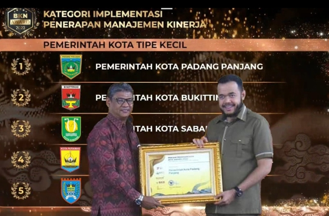 Sabet BKN Award Empat Katagori, Fadly Amran Kembali Sumbar Ditingkat Nasional 