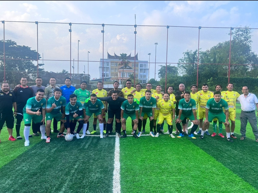 Dalam Rangka Hari Lantas, Laga Wartawan Versus Lantas Polda Sumbar Imbang 