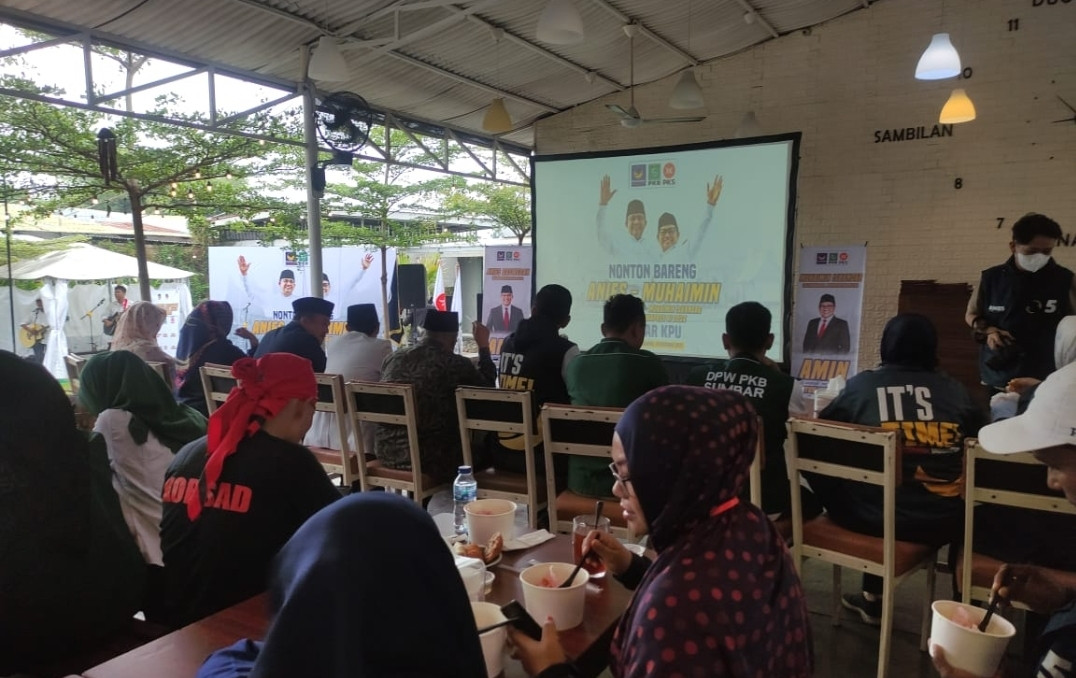 Tiga Parpol Berkolaborasi Gelar Konvoi Sebelum Nobar AMIN Ke KPU RI di Padang