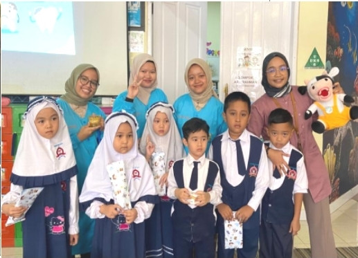 170 Pelajar TK Islam Excellent Diberikan Edukasi Cara Gosok Gigi Yang Benar 