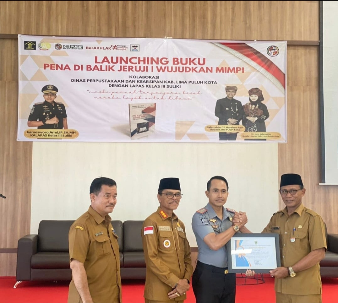 Pertama di sumbar: Lapas Suliki Luncurkan Buku Pena di Balik Jeruji, Wujudkan Mimpi 