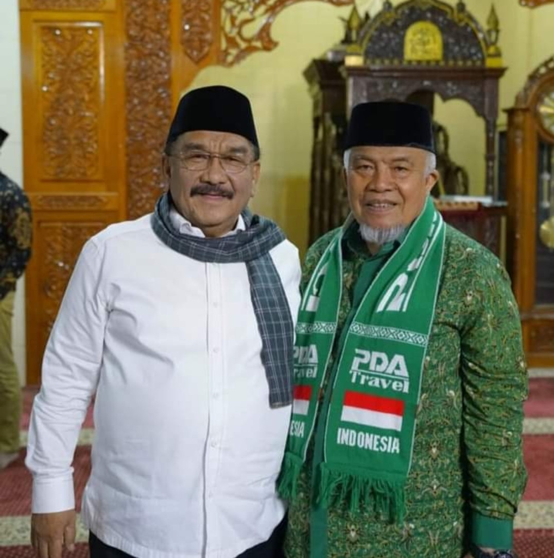 13 Hari Menjelang Pemilu 2024, Shadiq Pasadigoe Silaturahmi Dengan Buya Ristawardi